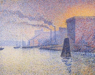 Georges Lemmen - Factories on the Thames -